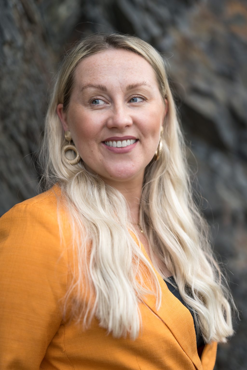 Close-up portrait of Savanna Madden smiling